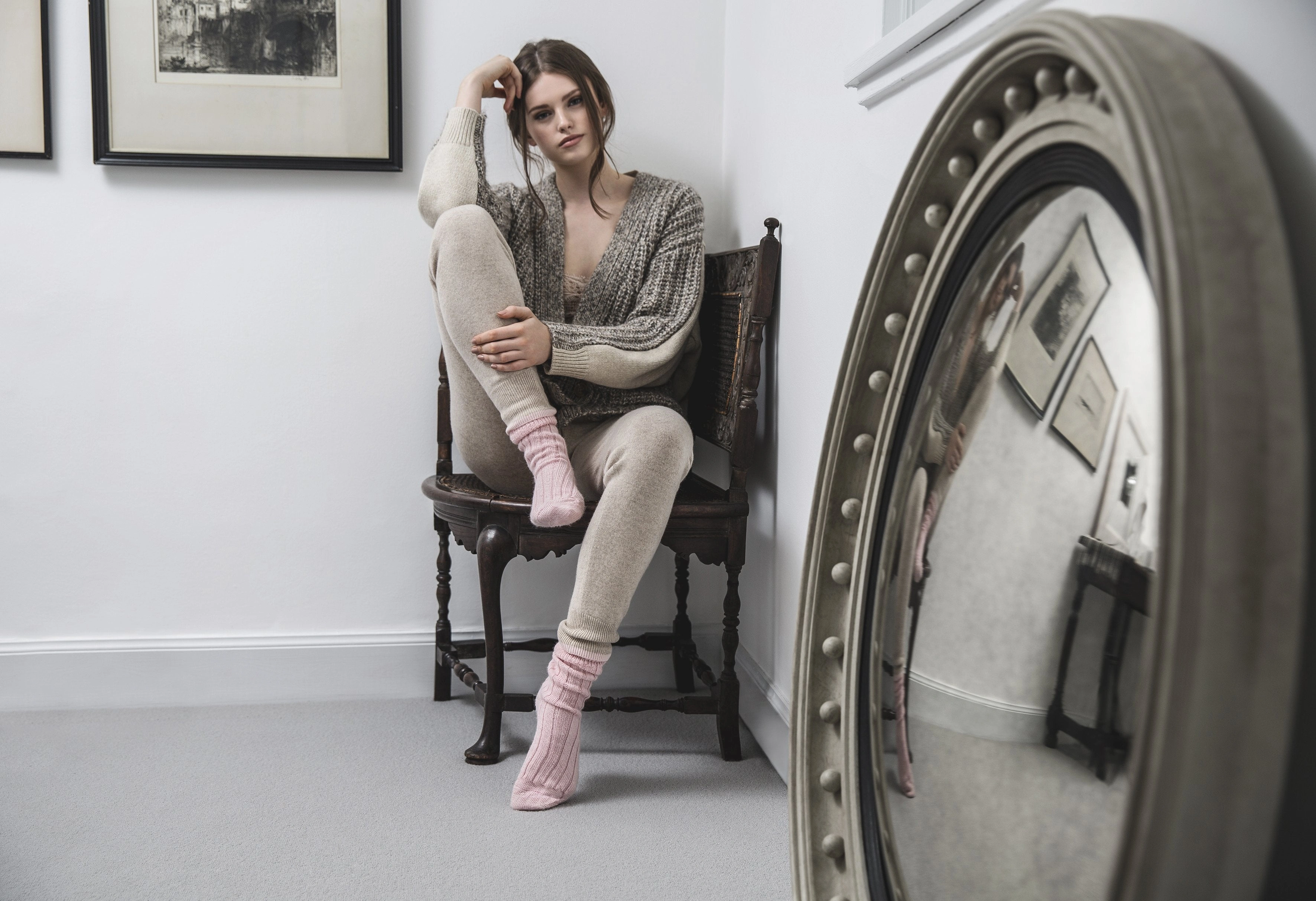Cozy Alpaca Dreams: Bed Socks, British Made, Collection No.2 - Snuggle Up Tonight!